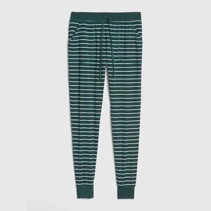 Gap Moda Stripe Joggers Green White stripe